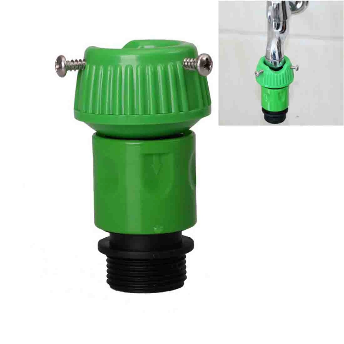 ELECTROPRIME Home Garden Faucet Fast Connector Adapter(Green)