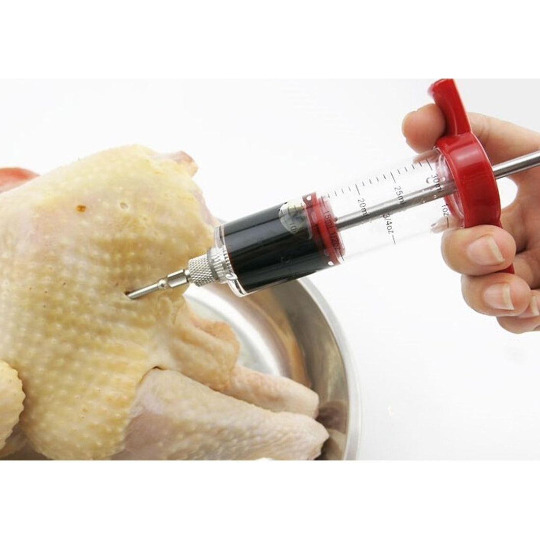 ELECTROPRIME Creative Kitchen Tools Condiment Syringe Turkey Needle Barbecue Sauce Syringes Cooking Tools