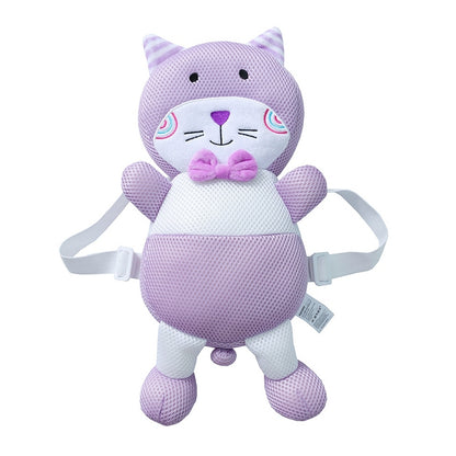 ELECTROPRIME Breathable Purple Cat Pattern Shockproof Head Pad for Baby Children Waliking