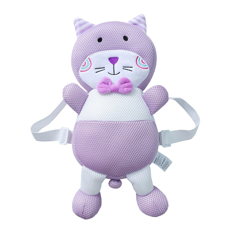 ELECTROPRIME Breathable Purple Cat Pattern Shockproof Head Pad for Baby Children Waliking