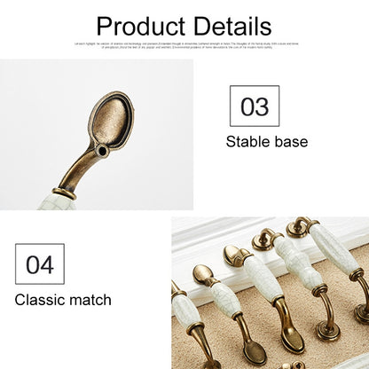 ELECTROPRIME 5025_128 Ceramic Crack Closet Cabinet Handle Pitch: 128mm