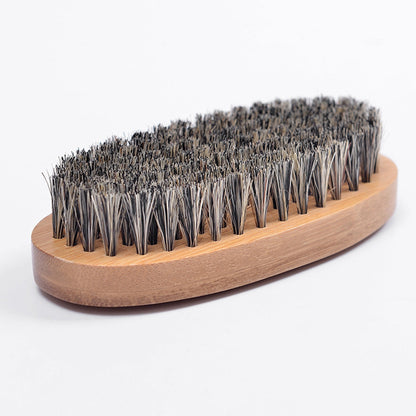 ELECTROPRIME Men Beard Care Brush Hardwood Handle Wild Boar Bristle Comb
