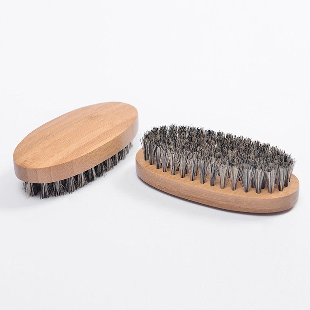 ELECTROPRIME Men Beard Care Brush Hardwood Handle Wild Boar Bristle Comb