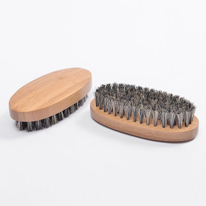 ELECTROPRIME Men Beard Care Brush Hardwood Handle Wild Boar Bristle Comb