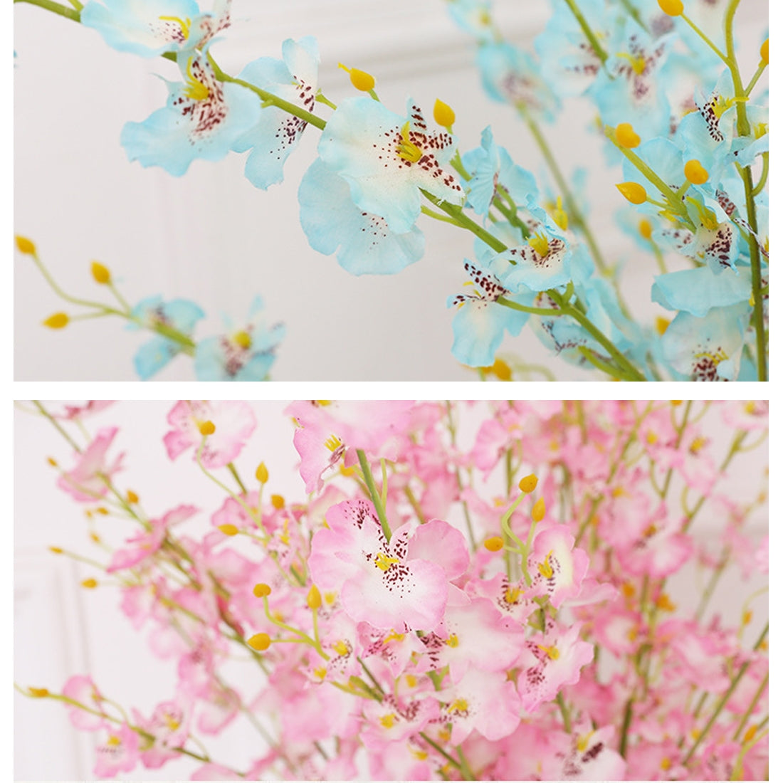 ELECTROPRIME Home Wedding Party Decor Silk Orchid DIY Artificial Flower Phalaenopsis Bouquets, Random Color Delivery
