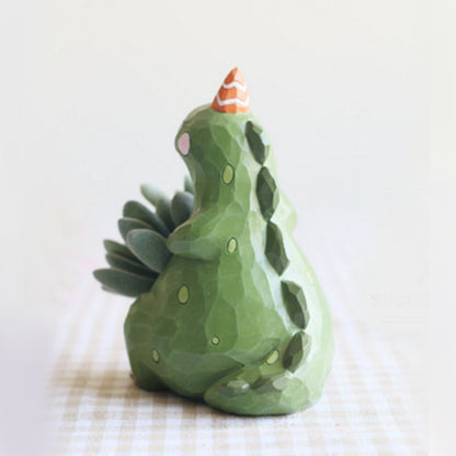 ELECTROPRIME Lovely Home Garden Office Resin Cartoon Animal Shaped Plant Flower Pot Decoration Animal Flower Pots Planter