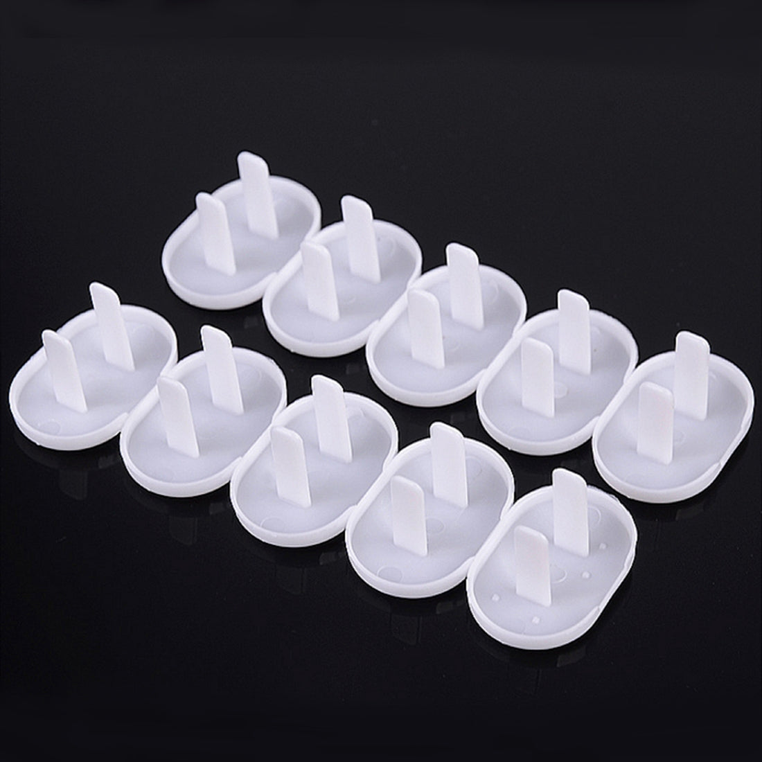 ELECTROPRIME 100 PCS 2 Hole Baby Electric Sockets Outlet Plug Safety Protection Cover for US Plugs
