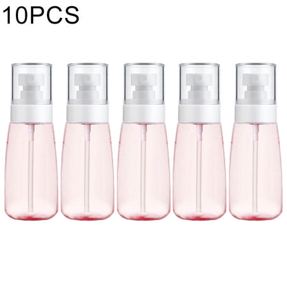 ELECTROPRIME 10 PCS Portable Refillable Plastic Fine Mist Perfume Spray Bottle Transparent Empty Spray Sprayer Bottle, 60ml(Pink)