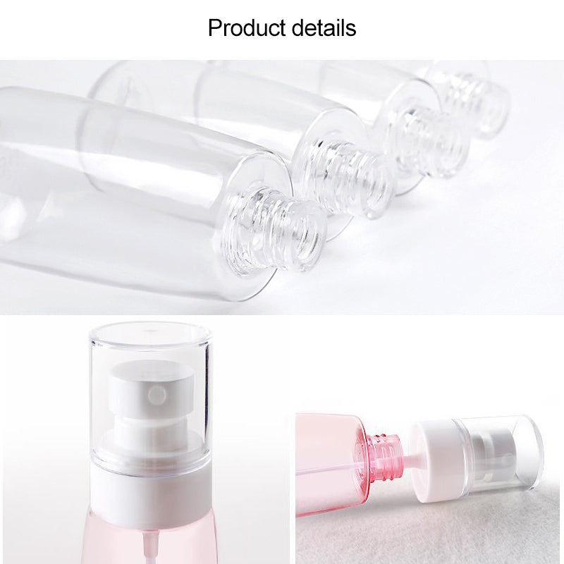 ELECTROPRIME 10 PCS Portable Refillable Plastic Fine Mist Perfume Spray Bottle Transparent Empty Spray Sprayer Bottle, 60ml(Pink)