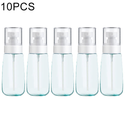 ELECTROPRIME 10 PCS Portable Refillable Plastic Fine Mist Perfume Spray Bottle Transparent Empty Spray Sprayer Bottle, 60ml(Blue)