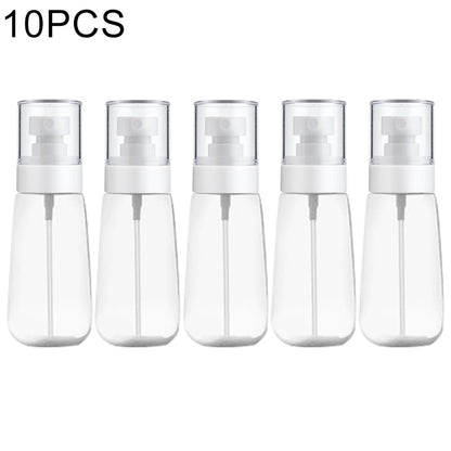 ELECTROPRIME 10 PCS Portable Refillable Plastic Fine Mist Perfume Spray Bottle Transparent Empty Spray Sprayer Bottle, 60ml(Transparent)