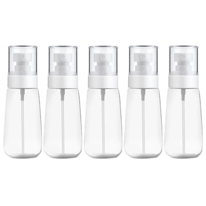 ELECTROPRIME 10 PCS Portable Refillable Plastic Fine Mist Perfume Spray Bottle Transparent Empty Spray Sprayer Bottle, 60ml(Transparent)