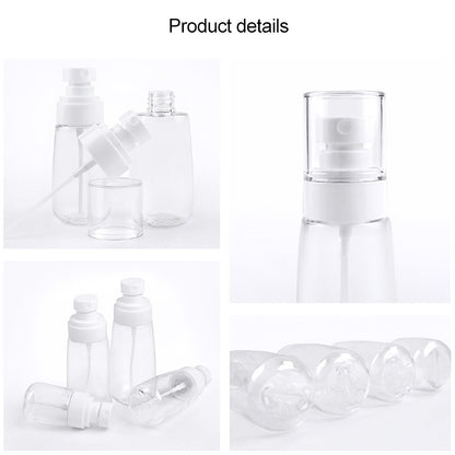ELECTROPRIME 10 PCS Portable Refillable Plastic Fine Mist Perfume Spray Bottle Transparent Empty Spray Sprayer Bottle, 60ml(Transparent)