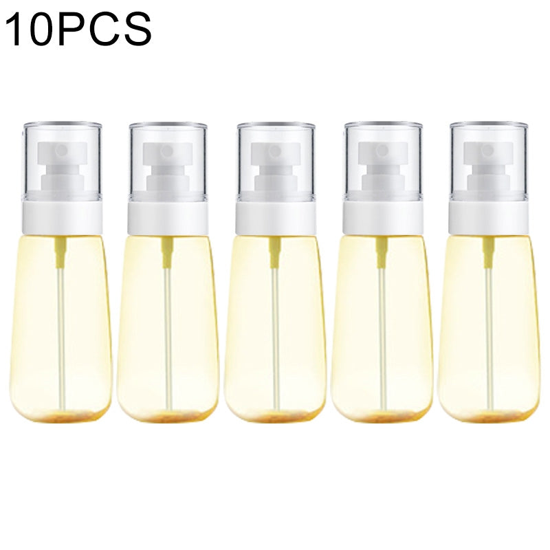 ELECTROPRIME 10 PCS Portable Refillable Plastic Fine Mist Perfume Spray Bottle Transparent Empty Spray Sprayer Bottle, 60ml(Yellow)