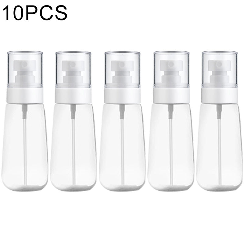 ELECTROPRIME 10 PCS Portable Refillable Plastic Fine Mist Perfume Spray Bottle Transparent Empty Spray Sprayer Bottle, 80ml(Transparent)
