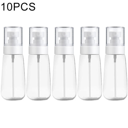 ELECTROPRIME 10 PCS Portable Refillable Plastic Fine Mist Perfume Spray Bottle Transparent Empty Spray Sprayer Bottle, 80ml(Transparent)