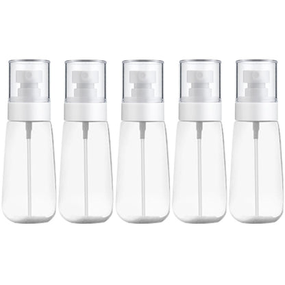 ELECTROPRIME 10 PCS Portable Refillable Plastic Fine Mist Perfume Spray Bottle Transparent Empty Spray Sprayer Bottle, 80ml(Transparent)