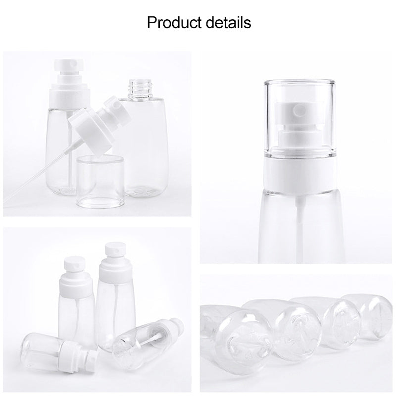 ELECTROPRIME 10 PCS Portable Refillable Plastic Fine Mist Perfume Spray Bottle Transparent Empty Spray Sprayer Bottle, 80ml(Transparent)