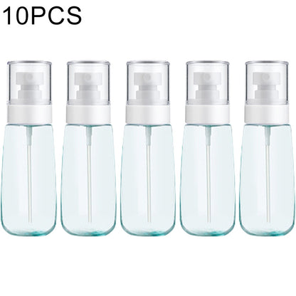 ELECTROPRIME 10 PCS Portable Refillable Plastic Fine Mist Perfume Spray Bottle Transparent Empty Spray Sprayer Bottle, 100ml(Blue)