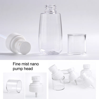 ELECTROPRIME 10 PCS Portable Refillable Plastic Fine Mist Perfume Spray Bottle Transparent Empty Spray Sprayer Bottle, 100ml(Blue)
