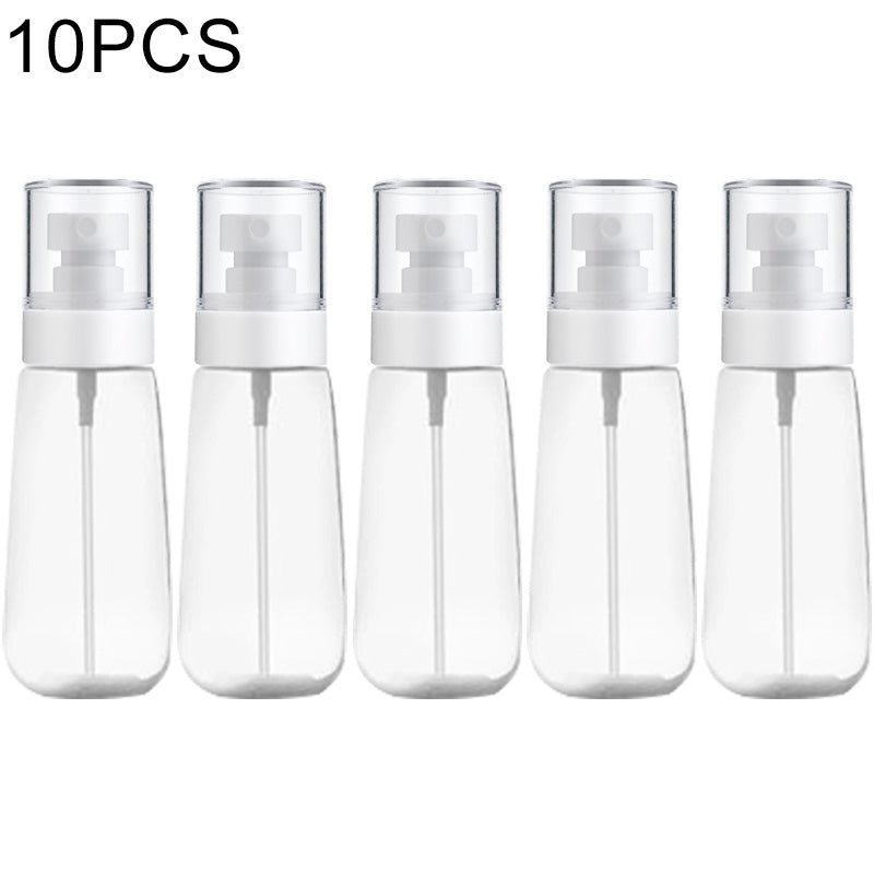 ELECTROPRIME 10 PCS Portable Refillable Plastic Fine Mist Perfume Spray Bottle Transparent Empty Spray Sprayer Bottle, 100ml(Transparent)