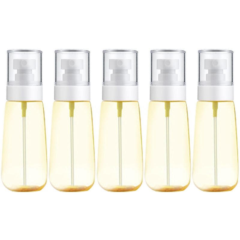 ELECTROPRIME 10 PCS Portable Refillable Plastic Fine Mist Perfume Spray Bottle Transparent Empty Spray Sprayer Bottle, 100ml(Yellow)