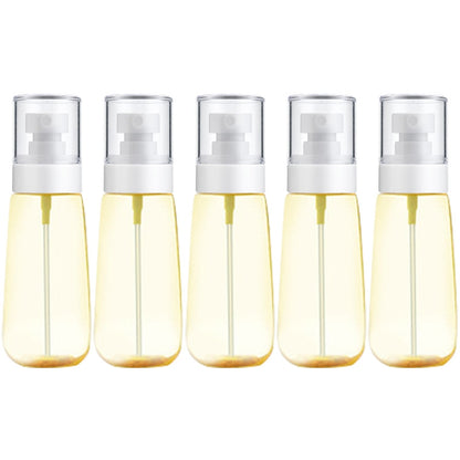 ELECTROPRIME 10 PCS Portable Refillable Plastic Fine Mist Perfume Spray Bottle Transparent Empty Spray Sprayer Bottle, 100ml(Yellow)