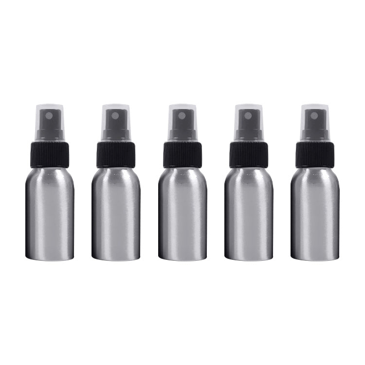 ELECTROPRIME Refillable Glass Fine Mist Atomizers Aluminum Bottle, 50ml(Black)