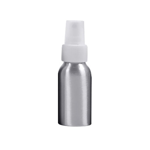 ELECTROPRIME Refillable Glass Fine Mist Atomizers Aluminum Bottle, 50ml(White)