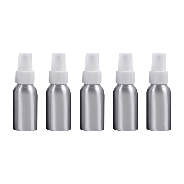 ELECTROPRIME Refillable Glass Fine Mist Atomizers Aluminum Bottle, 50ml(White)
