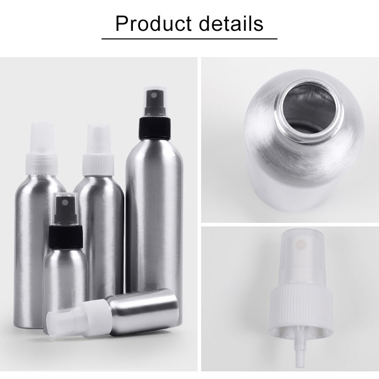 ELECTROPRIME Refillable Glass Fine Mist Atomizers Aluminum Bottle, 50ml(White)