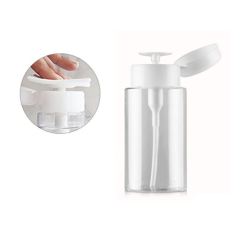 ELECTROPRIME Portable Liquid Push Down Pump Dispenser Bottle Empty Plastic Bottle Container, 150ml