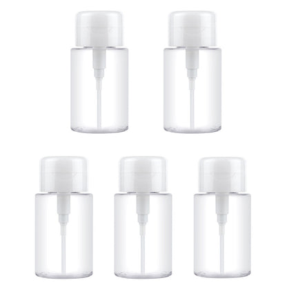 ELECTROPRIME Portable Liquid Push Down Pump Dispenser Bottle Empty Plastic Bottle Container, 150ml