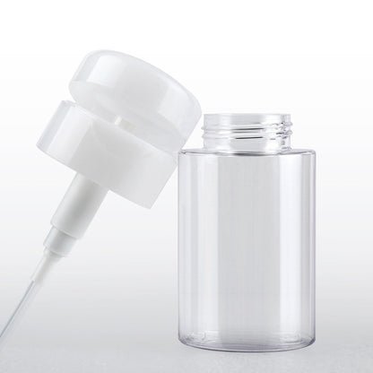 ELECTROPRIME Portable Liquid Push Down Pump Dispenser Bottle Empty Plastic Bottle Container, 150ml