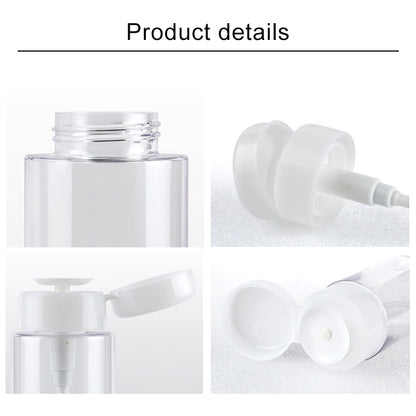 ELECTROPRIME Portable Liquid Push Down Pump Dispenser Bottle Empty Plastic Bottle Container, 150ml