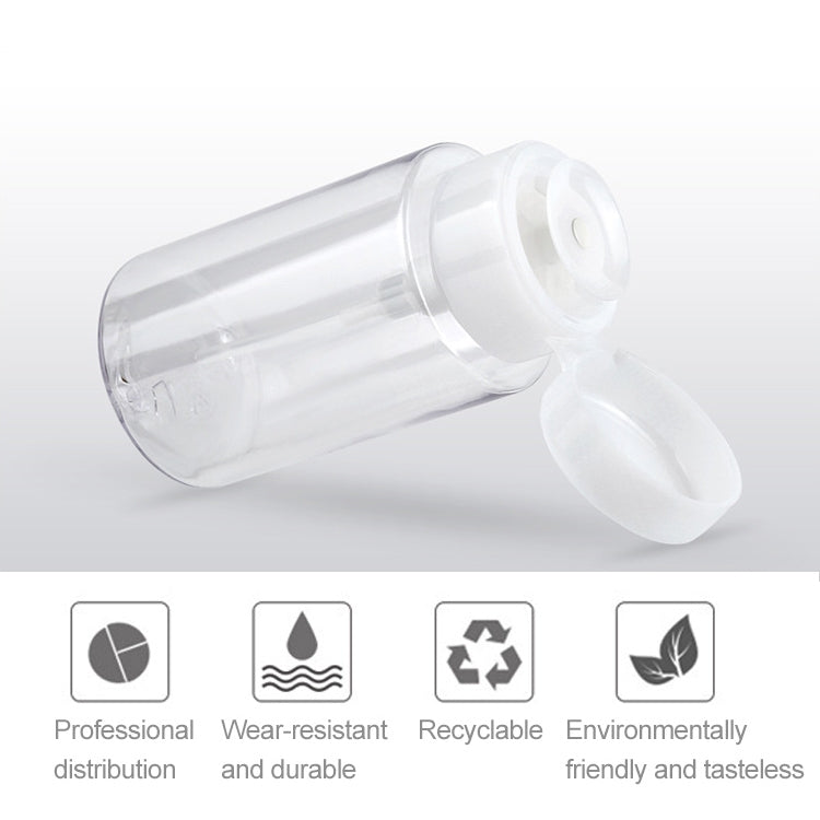 ELECTROPRIME Liquid Push Down Pump Dispenser Bottle Empty Plastic Bottle Container, 200ml