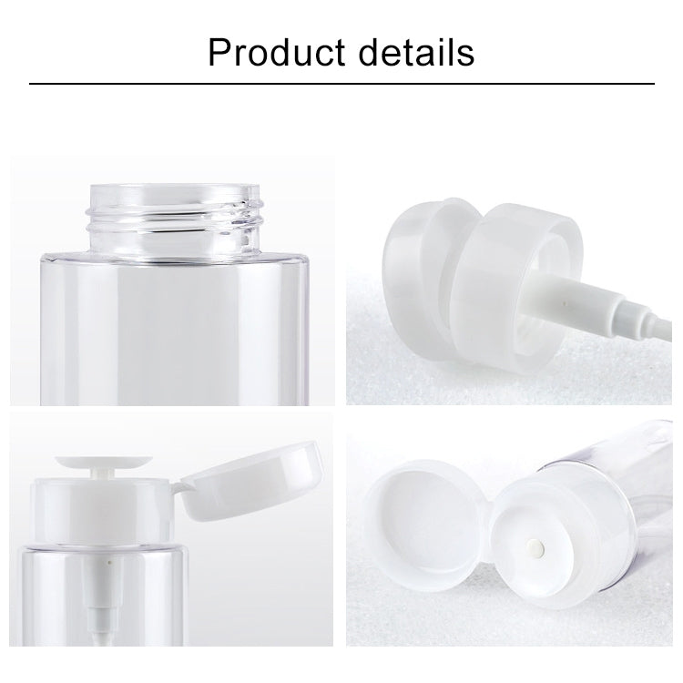 ELECTROPRIME Liquid Push Down Pump Dispenser Bottle Empty Plastic Bottle Container, 200ml