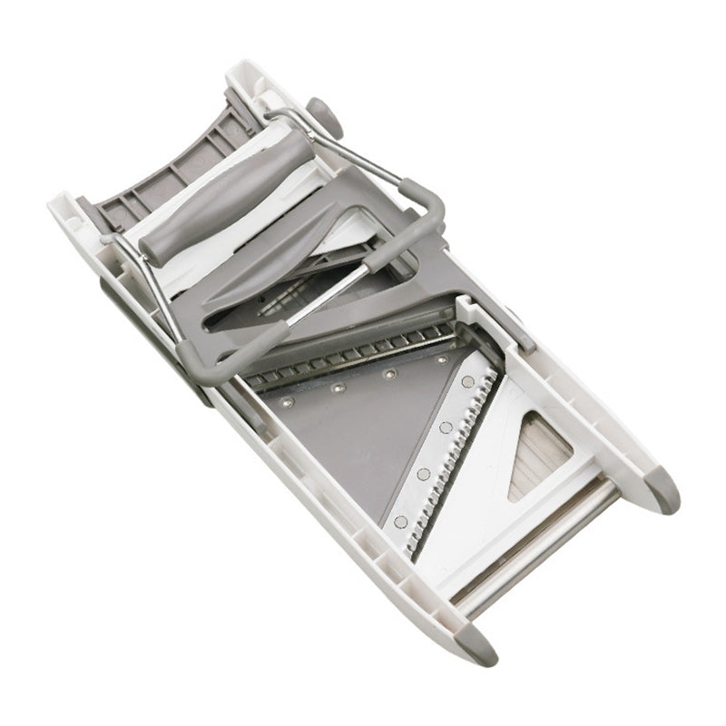 ELECTROPRIME CZ-01 Multifunctional Household Stainless Steel Manual Vegetable Cutting Machine Carrot Potato Grater (Silver)