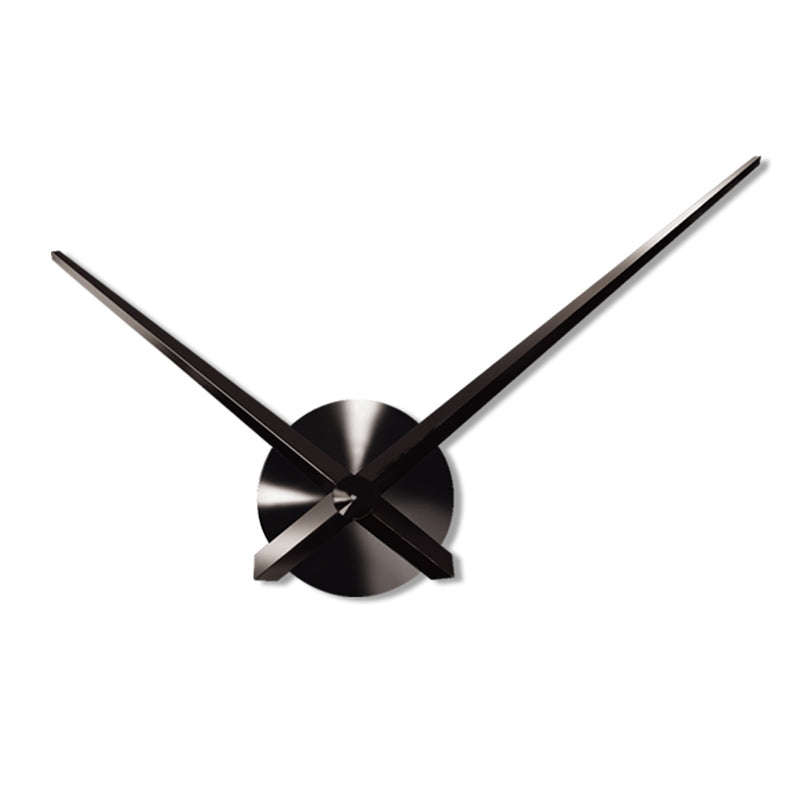 ELECTROPRIME Creative DIY Stainless Steel Wall Clock Home Office Decoration (Black)