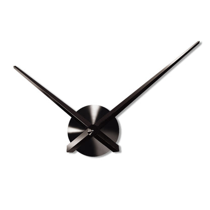 ELECTROPRIME Creative DIY Stainless Steel Wall Clock Home Office Decoration (Black)