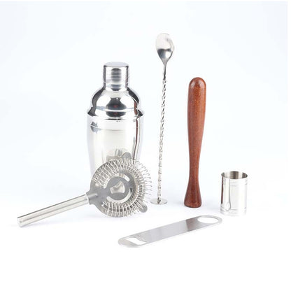ELECTROPRIME 7 in 1 Stainless Steel Wine Cocktail Shaker Tools Set with Cloth Bag, Capacity: 550ml