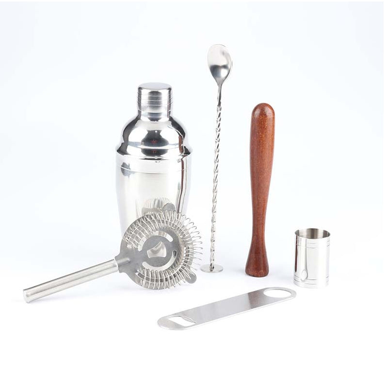 ELECTROPRIME 7 in 1 Stainless Steel Wine Cocktail Shaker Tools Set with Cloth Bag, Capacity: 750ml