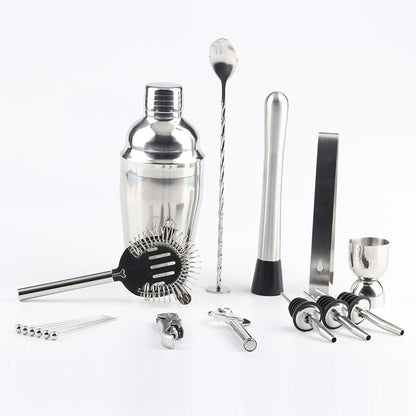 ELECTROPRIME 18 in 1 Cocktail Shaker Tools Setwith Acrylic Mount, , Capacity: 750ml