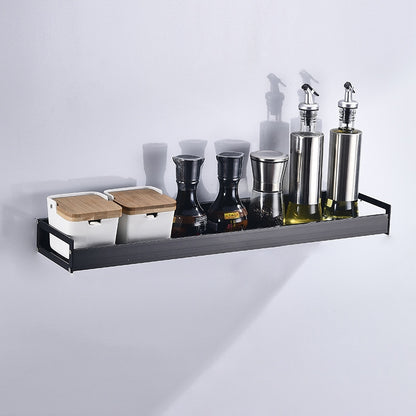 ELECTROPRIME 50cm Kitchen Multi-function Wall Hanging Holder Seasoning Storage Rack (Black)
