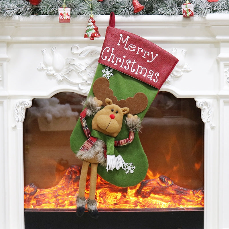 ELECTROPRIME Christmas Ornament Decoration Merry Christmas Christmas Stocking Gift Bag Pendant