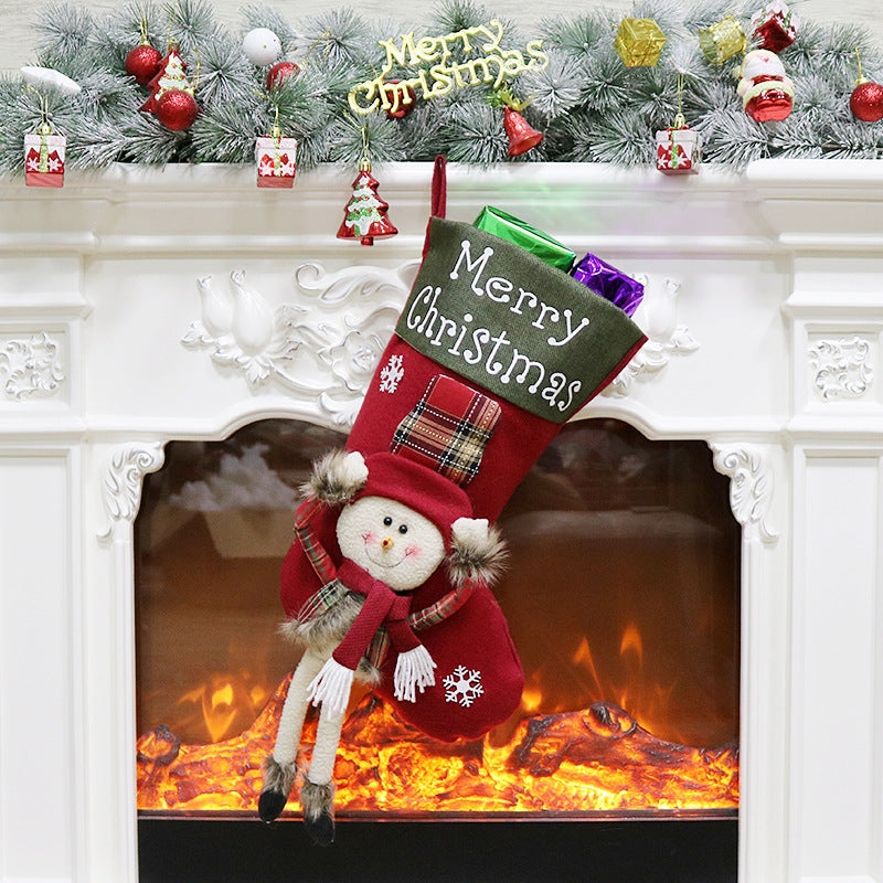 ELECTROPRIME Christmas Ornament Decoration Merry Christmas Christmas Stocking Gift Bag Pendant