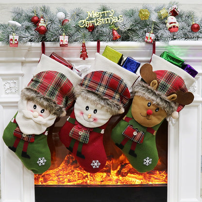ELECTROPRIME Snowman Christmas Ornament Decoration Christmas Stocking Gift Bag Pendant