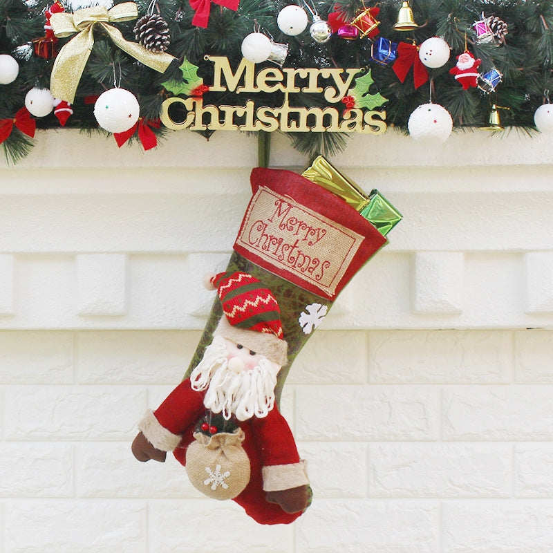 ELECTROPRIME Christmas Ornament Decoration Merry Christmas Christmas Big Stocking Gift Bag Pendant