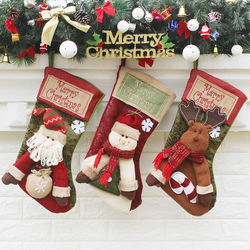 ELECTROPRIME Christmas Ornament Decoration Merry Christmas Christmas Big Stocking Gift Bag Pendant