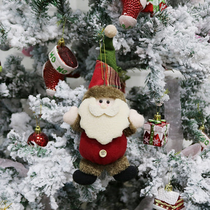ELECTROPRIME Christmas Decoration Gift Plush Doll Pendant, Random Style Delivery